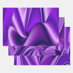 Purple Flower Rainbow Dreams Wrapping Paper Sheet