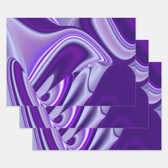 Purple Flower Rainbow Dreams Wrapping Paper Sheet (Set)