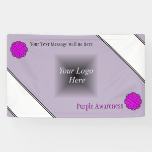 Purple Flower Ribbon by Kenneth Yoncich Banner