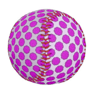 Purple Flower Ribbon by Kenneth Yoncich Baseball