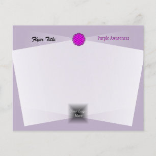 Purple Flower Ribbon by Kenneth Yoncich Flyer