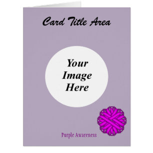 Purple Flower Ribbon Template by Kenneth Yoncich