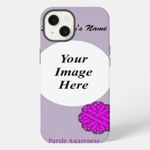 Purple Flower Ribbon Tmpl by Kenneth Yoncich iPhone 13 Case