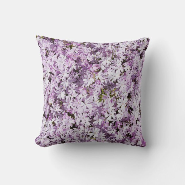 Purple flower, summer freshness backdrop. cushion (Front)