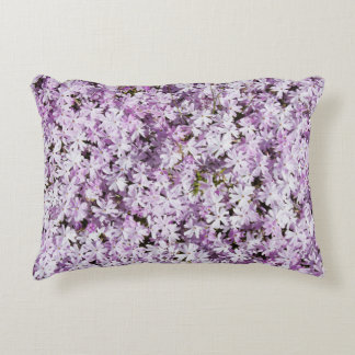 Purple flower, summer freshness backdrop. decorative cushion
