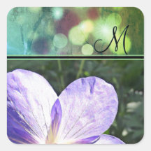 Purple Flower Sunshine (monogram)
