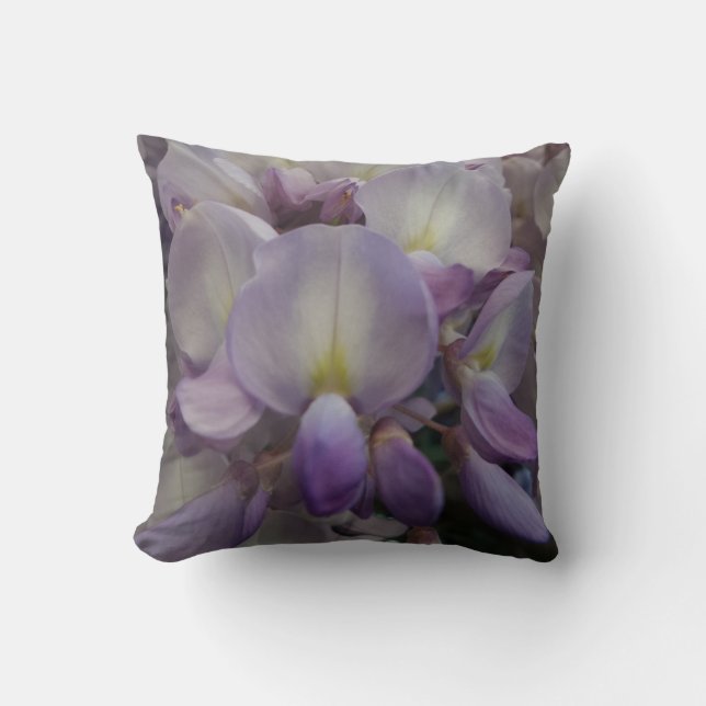 Purple Flower Throw Pillow (Front)