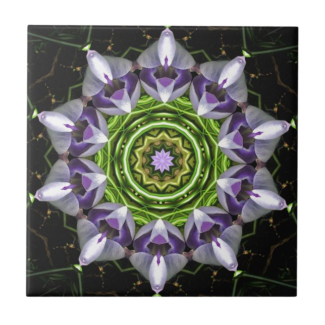 Purple Flower Tile (Front)