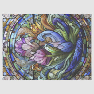 Purple Flower Tissue Paper