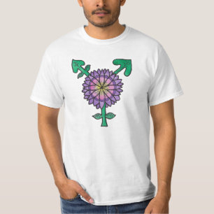 Purple Flower Transgender Symbol T-Shirt