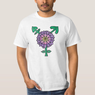 Purple Flower Transgender Symbol T-Shirt