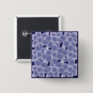 Purple flowers 15 cm square badge