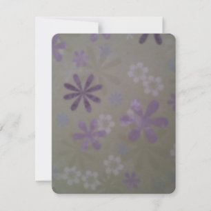 Purple Flowers All Occasion Blank Notecards