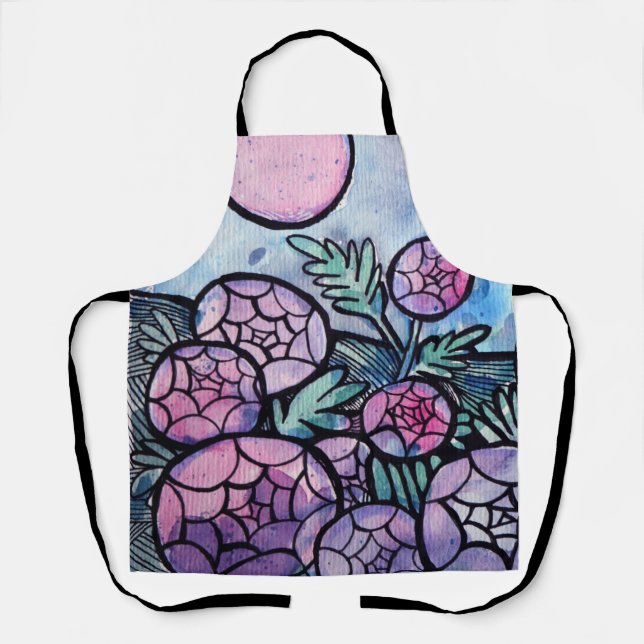 Purple Flowers                                     Apron (Front)