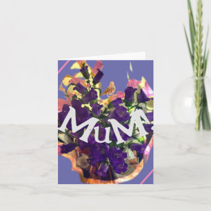 Purple Flowers Card