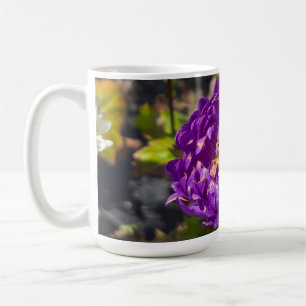 Purple flowers coffee mug