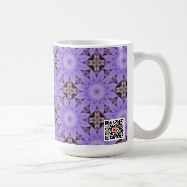 Purple Flowers Coffee Mug (Right)