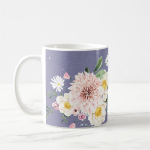 Purple, Flowers Coffee Tee Mug Drinkware