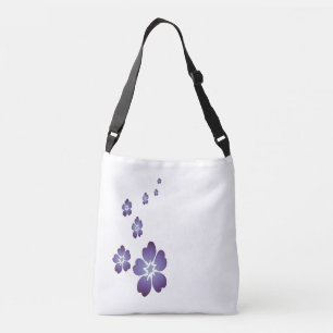 Purple Flowers Crossbody Bag