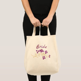Purple Flowers For Bride Tote Bag