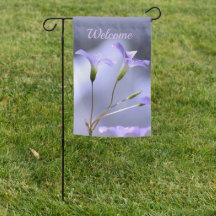 Purple Flowers Garden Flag