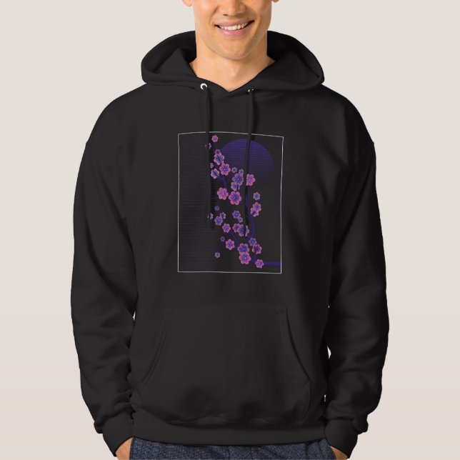 Purple Flowers Hoodie (Front)