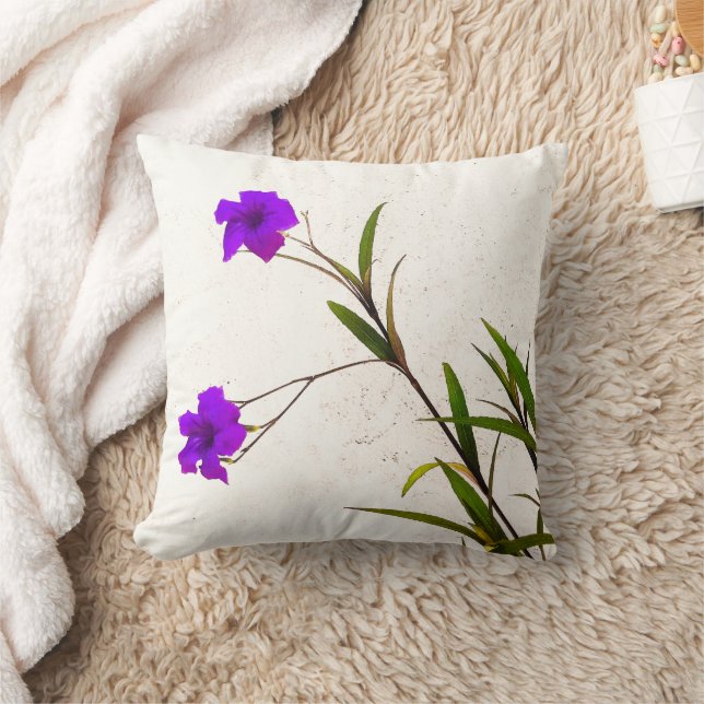 Purple Flowers in the Breeze Cushion (Blanket)
