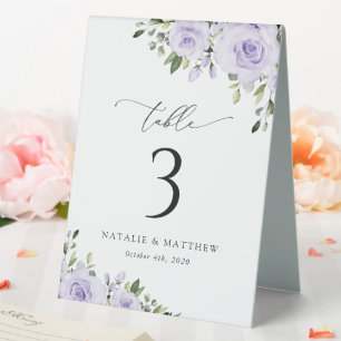 Purple Flowers, Lilac Flowers, Boho, Table Numbers