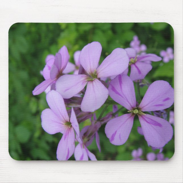 purple flowers mouse pad (Front)