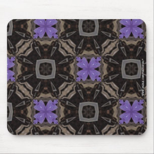 Purple Flowers Mouse Pad