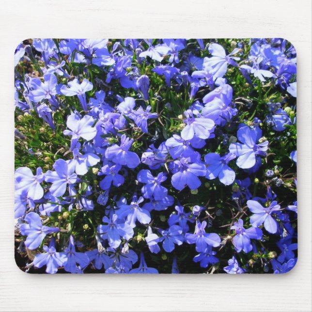 Purple Flowers Mouse Pad (Front)