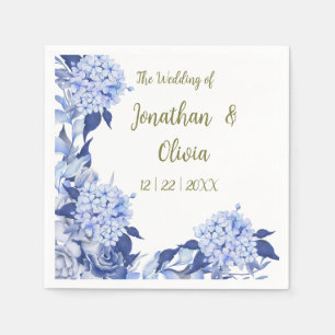 purple flowers napkin