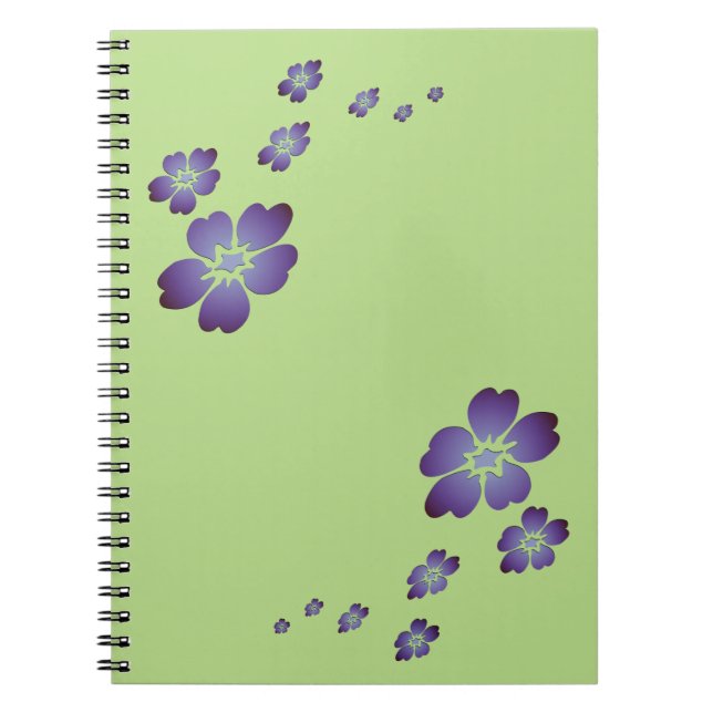 Purple Flowers Notebook (Front)