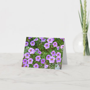 Purple Flowers Notecard