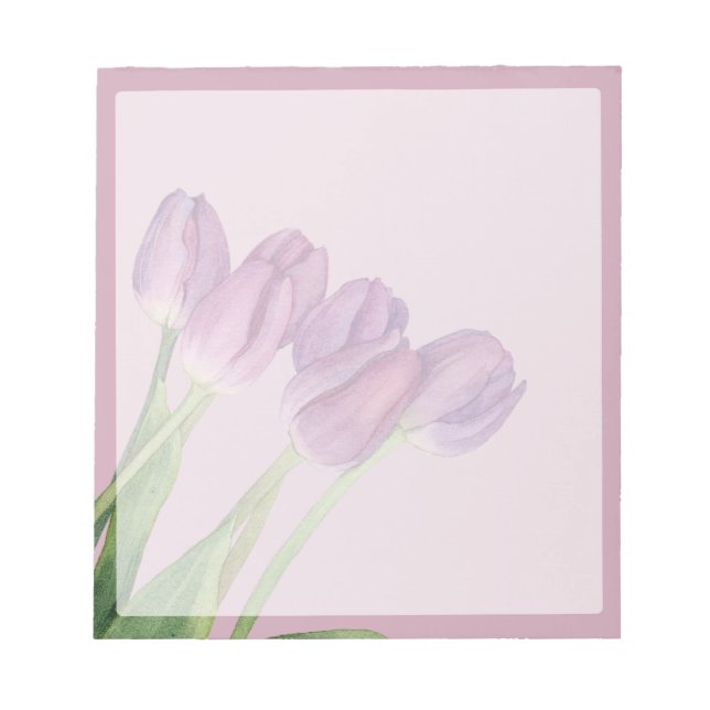 Purple Flowers Notepad (Front)
