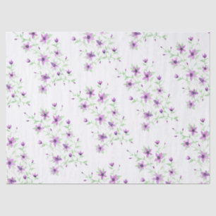 Purple Flowers on the Vine Tissue Paper