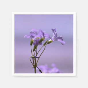 Purple Flowers Paper Napkin