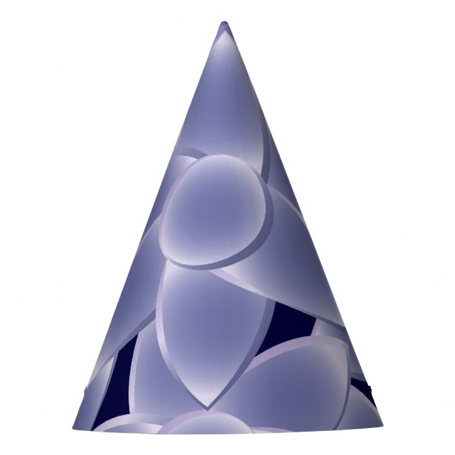 Purple flowers party hat (Front)