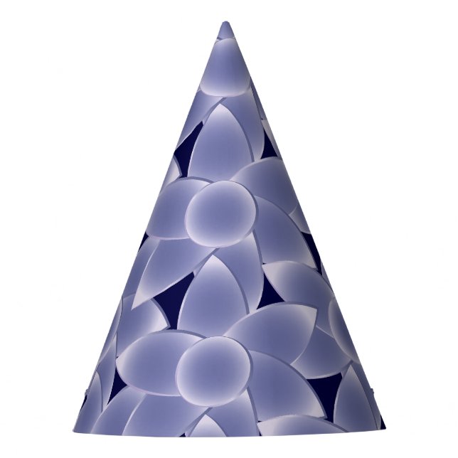 Purple flowers party hat (Front)