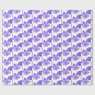 Purple Flowers Photo Wrapping Paper