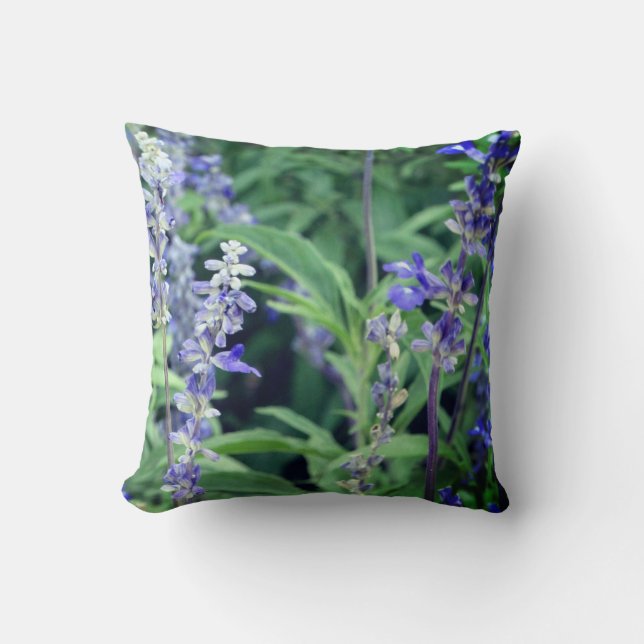 Purple Flowers Plants Photography  Cushion (Front)