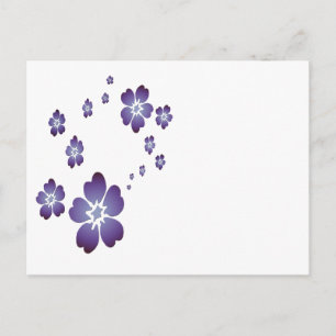 Purple Flowers Postcard