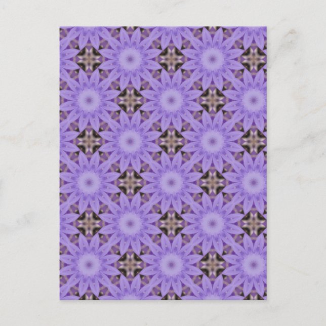 Purple Flowers Postcard (Front)