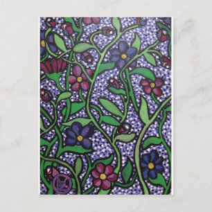Purple Flowers Postcard