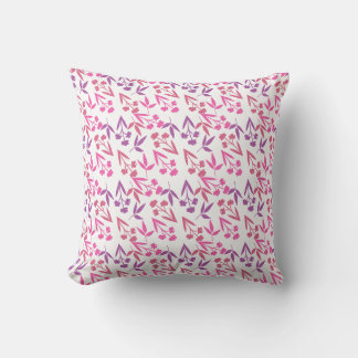 Purple Flowers Seamless Pattern – Elegant Floral Cushion