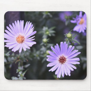 Purple Flowers Summer Nature Photography Floral Mouse Pad