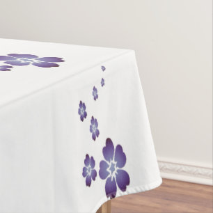 Purple Flowers Tablecloth