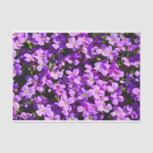 Purple Flowers Tissue Paper
