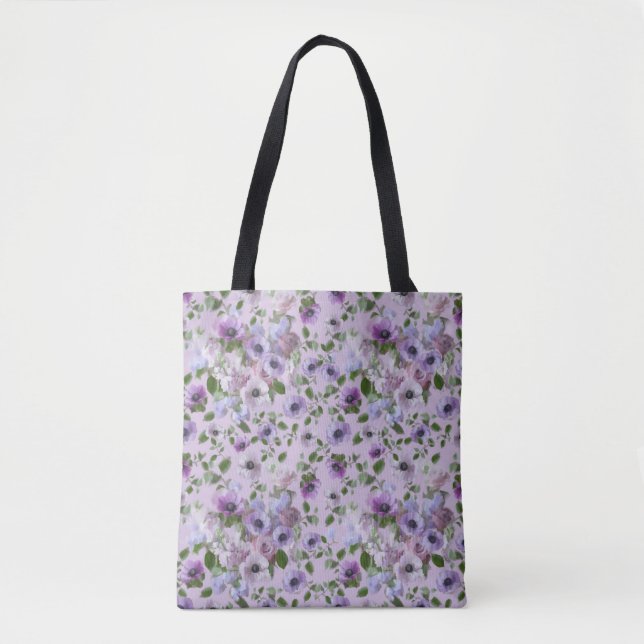 Purple Flowers Tote (Front)