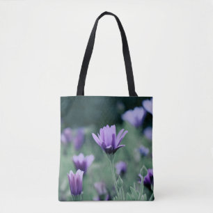 Purple Flowers Tote Bag